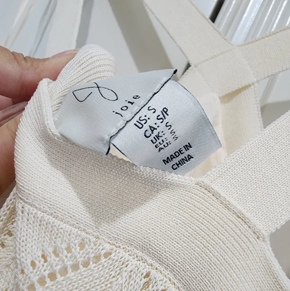 Joie ivory crochet midi dress - Picture 9 of 9